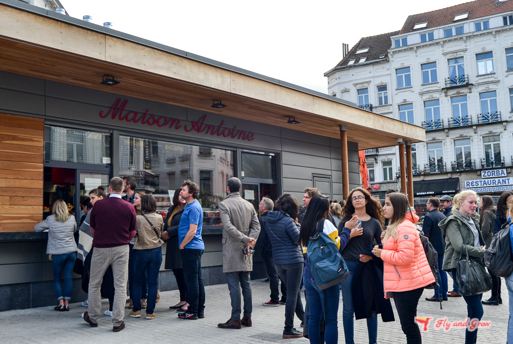 mejores frites de Bruselas en Maison Antoine