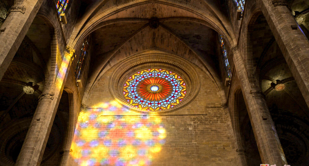espectaculo de ocho de la catedral de Palma