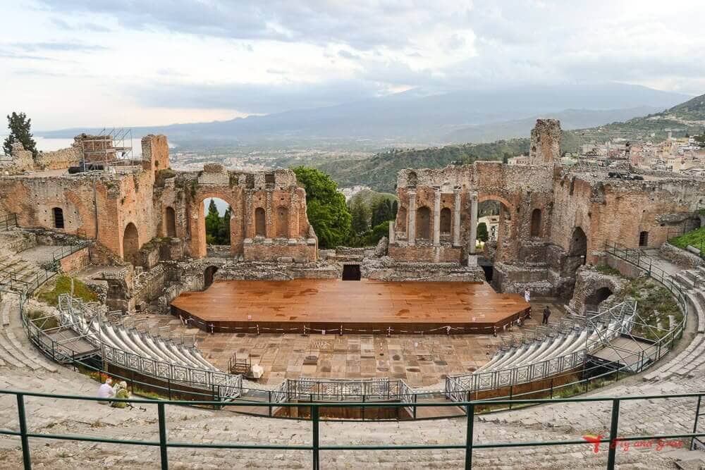 Que ver Taormina- Teatro Griego Romano Taormina