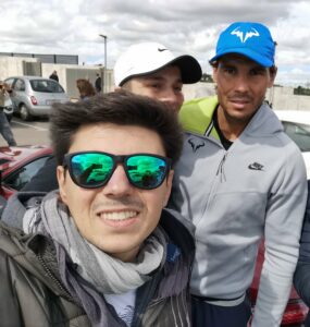 Claudio y Rafael Nadal en los Masters de Roma