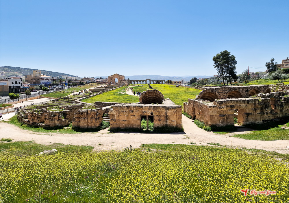 Hipódromo de la ciudad romana de Jerash
